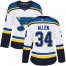 Adidas St. Louis Blues #34 Jake Allen White Road Authentic Womens Stitched NHL Jersey