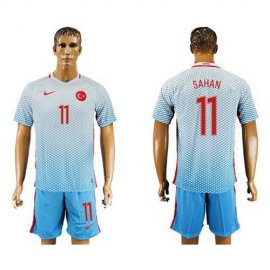 Turkey #11 Sahan Away Soccer Country Jersey