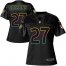 Nike Baltimore Ravens #27 J.K. Dobbins Black Womens NFL Fashion Game Jersey