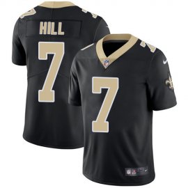 Nike New Orleans Saints #7 Taysom Hill Black Team Color Mens Stitched NFL Vapor Untouchable Limited Jersey