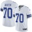 Nike Dallas Cowboys #70 Zack Martin White Mens Stitched NFL Vapor Untouchable Limited Jersey