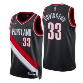 Nike Portland Trail Blazers #33 Robert Covington Black Mens 2021-22 NBA 75th Anniversary Diamond Swingman Jersey – Icon Edition Mens