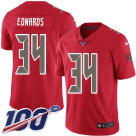 Nike Tampa Bay Buccaneers #34 Mike Edwards Red Youth Stitched NFL Limited Rush 100th Season Jersey