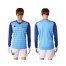 Argentina Blank Blue Goalkeeper Long Sleeves Soccer Country Jersey