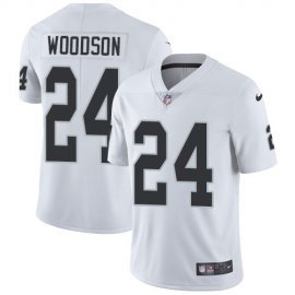 Nike Las Vegas Raiders #24 Charles Woodson White Mens Stitched NFL Vapor Untouchable Limited Jersey