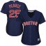 Boston Red Sox #25 Steve Pearce Navy Blue Alternate Womens Stitched MLB Jersey