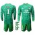 Lyon #1 Lopes Green Goalkeeper Long Sleeves Kid Soccer Club Jersey