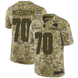 Nike Los Angeles Rams #70 Joseph Noteboom Camo Mens Stitched NFL Limited 2018 Salute To Service Jersey