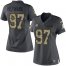Nike Pittsburgh Steelers #97 Cameron Heyward Black Womens Stitched NFL Limited 2016 Salute to Service Jersey