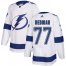 Adidas Tampa Bay Lightning #77 Victor Hedman White Road Authentic Stitched Youth NHL Jersey