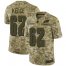 Nike Philadelphia Eagles #62 Jason Kelce Camo Youth Stitched NFL Limited 2018 Salute to Service Jersey