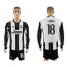 Juventus #18 Lemina Home Long Sleeves Soccer Club Jersey