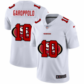 San Francisco 49ers #10 Jimmy Garoppolo White Mens Nike Team Logo Dual Overlap Limited NFL Jersey