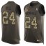 Nike Cincinnati Bengals #24 Vonn Bell Green Mens Stitched NFL Limited Salute To Service Tank Top Jersey