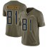 Nike Los Angeles Chargers #81 Mike Williams Olive Mens Stitched NFL Limited 2017 Salute to Service Jersey