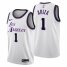 Nike Los Angeles Lakers #1 Trevor Ariza Mens 2022-23 City Edition NBA Jersey – Cherry Blossom White Mens