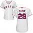 Los Angeles Angels #29 Rod Carew White Home Womens Stitched MLB Jersey
