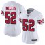 Nike San Francisco 49ers #52 Patrick Willis White Rush Womens Stitched NFL Vapor Untouchable Limited Jersey