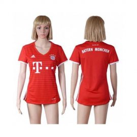 Womens Bayern Munchen Blank Home Soccer Club Jersey