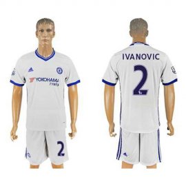 Chelsea #2 Ivanovic White Soccer Club Jersey