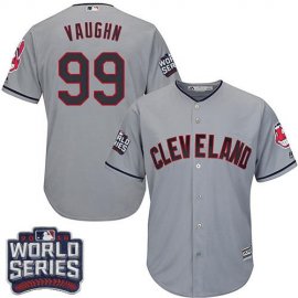 Cleveland Indians #99 Ricky Vaughn Grey Road 2016 World Series Bound Stitched Youth MLB Jersey