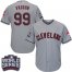 Cleveland Indians #99 Ricky Vaughn Grey Road 2016 World Series Bound Stitched Youth MLB Jersey