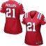 Nike New England Patriots #21 Adrian Phillips Red Alternate Womens Stitched NFL Elite Jersey