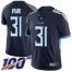 Nike Tennessee Titans #31 Kevin Byard Navy Blue Team Color Mens Stitched NFL 100th Season Vapor Limited Jersey