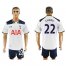 Tottenham Hotspur #22 Chadli White Home Soccer Club Jersey
