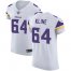 Nike Minnesota Vikings #64 Josh Kline White Mens Stitched NFL Vapor Untouchable Elite Jersey