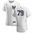 New York Yankees #79 Nick Nelson Mens Nike White Navy Home 2020 Authentic Player MLB Jersey