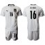Italy #16 De Rossi Away Soccer Country Jersey