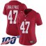 Nike New York Giants #47 Alec Ogletree Red Womens Stitched NFL Limited Inverted Legend 100th Season Jersey
