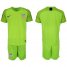 USA Blank Shiny Green Goalkeeper Soccer Country Jersey