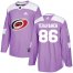Adidas Carolina Hurricanes #86 Teuvo Teravainen Purple Authentic Fights Cancer Stitched Youth NHL Jersey