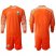 Brazil Blank Orange Goalkeeper Long Sleeves Soccer Country Jersey