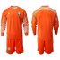 Brazil Blank Orange Goalkeeper Long Sleeves Soccer Country Jersey