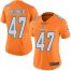 Nike Miami Dolphins #47 Kiko Alonso Orange Womens Stitched NFL Limited Rush Jersey