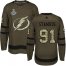 Adidas Tampa Bay Lightning #91 Steven Stamkos Green Salute to Service 2020 Stanley Cup Champions Stitched NHL Jersey