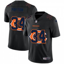 Chicago Chicago Bears #34 Walter Payton Mens Nike Team Logo Dual Overlap Limited NFL Jersey Black