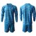 Spain Blank Blue Goalkeeper Long Sleeves Soccer Country Jersey