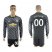 Manchester United Personalized Black Long Sleeves Soccer Club Jersey