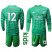 Leicester City #12 Ward Green Goalkeeper Long Sleeves Kid Soccer Club Jersey