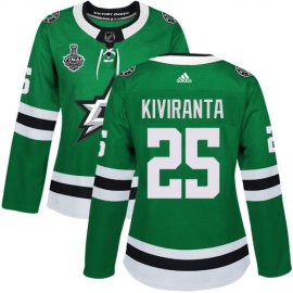 Adidas Dallas Stars #25 Joel Kiviranta Green Home Authentic Womens 2020 Stanley Cup Final Stitched NHL Jersey