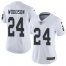 Nike Las Vegas Raiders #24 Charles Woodson White Womens Stitched NFL Vapor Untouchable Limited Jersey