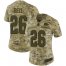 Nike Kansas City Chiefs #26 LeVeon Bell Camo Womens Stitched NFL Limited 2018 Salute To Service Jersey