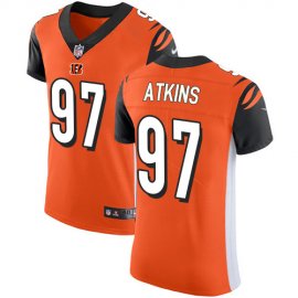 Nike Cincinnati Bengals #97 Geno Atkins Orange Alternate Mens Stitched NFL Vapor Untouchable Elite Jersey