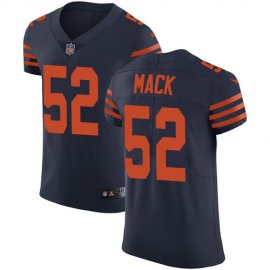 Nike Chicago Bears #52 Khalil Mack Navy Blue Alternate Mens Stitched NFL Vapor Untouchable Elite Jersey