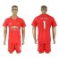 Manchester United #1 De Gea Red Goalkeeper Soccer Club Jersey