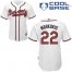 Atlanta Braves #22 Nick Markakis White Cool Base Stitched Youth MLB Jersey
